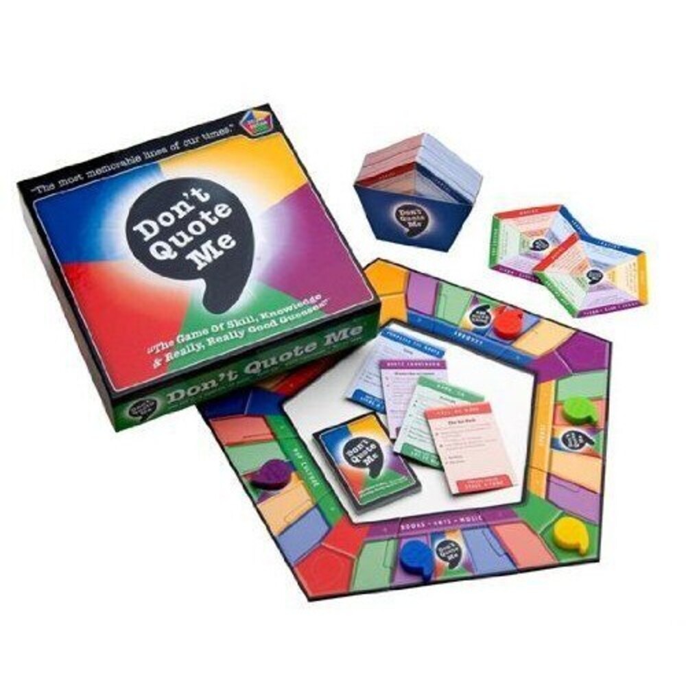 Don't Quote Me [824284100306] The Most Memorable Board Game You'll Ever Play!